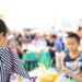 recycling__1_ - TOKYOwebzine A woman enjoys authentic cuisine at one of the international food festivals held in Tokyo's parks in June.
