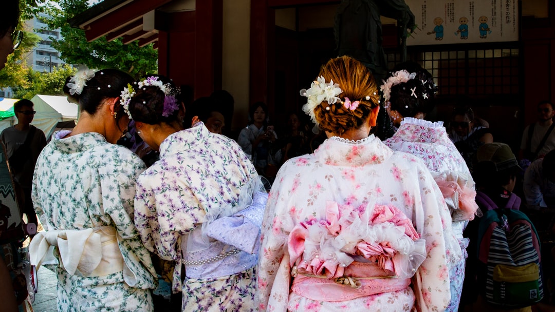 women dressed in traditional yukata fashion, connecting craft and personal ritual in the Tokyo summer.